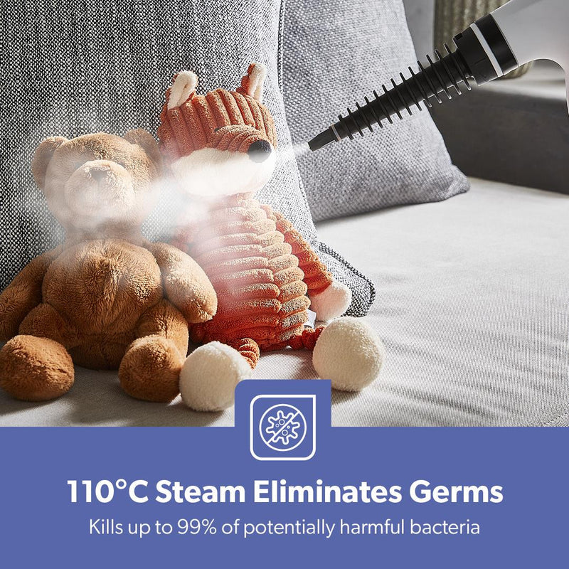 Geepas GSC63064UK Handheld Steam Cleaner | 1050W Powerful Cleaning| 380ml Water Tank| 110°C High Temperature Steam|  9–10 Minutes Continuous Steam| 2 years Warranty