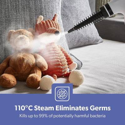 Geepas GSC63064UK Handheld Steam Cleaner | 1050W Powerful Cleaning| 380ml Water Tank| 110°C High Temperature Steam|  9–10 Minutes Continuous Steam| 2 years Warranty