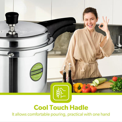 Royalford RF5802 5L Induction Base Pressure Cooker | Fast & Safe Cooking | Durable Aluminium Body | Even Heat Distribution | Secure Lock System | Energy Efficient