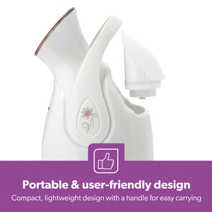 Geepas GFS63041 Facial Steamer | 280W Nano-Iconic Facial Steaming Device | 100ml Water Tank| One-Touch Operation| Rapid Mist in 50 Sec & Auto Shut-Off| 2 Years Warranty