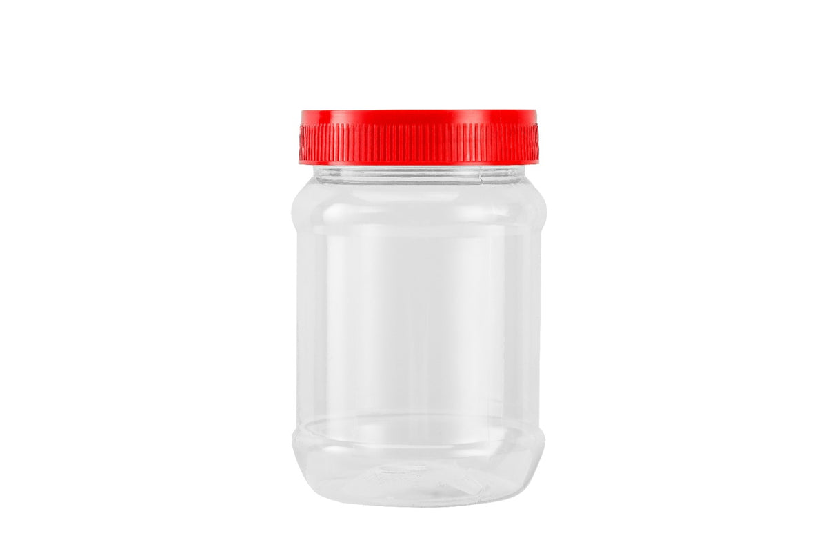 Royalford RF11225 500ML Airtight PET Jar| BPA-free material & leak-proof lid keeps food fresh, odor-free & safe| ideal for storing snacks, spices and dry items|