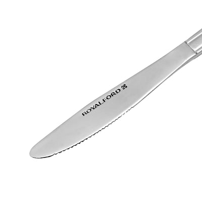 Royalford RF3000 Dinner Knife Stainless Steel| Durable Knife with ergonomic grip & rust-resistant finish| sharp edge for cutting, for daily dining & table settings|