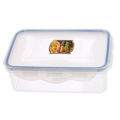 Royalford RF414APB 1000ML airproof storage box| BPA-free material & airtight 4-sided locking lid| stackable design, non-skid base, dishwasher, freezer& microwave safe |