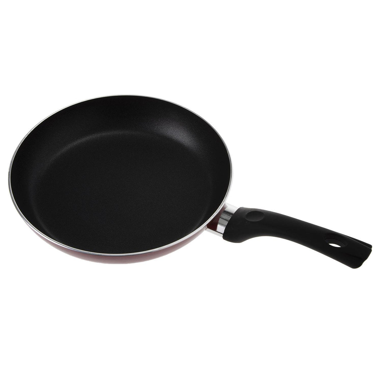 Royalford RF1261FP24  Flat Fry Pan | Triple-Layer Non-Stick Coating | 3MM Thick Aluminium Body| Spin Bottom for Even Heating | Heavy-Duty Bakelite Handle for Daily Use