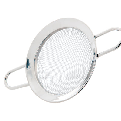 Royalford RF2049 Stainless Steel Strainer 10.3cm| ergonomic gripped handle & durable rust-resistant build| dishwasher safe, ideal for straining & rinsing, and daily use|