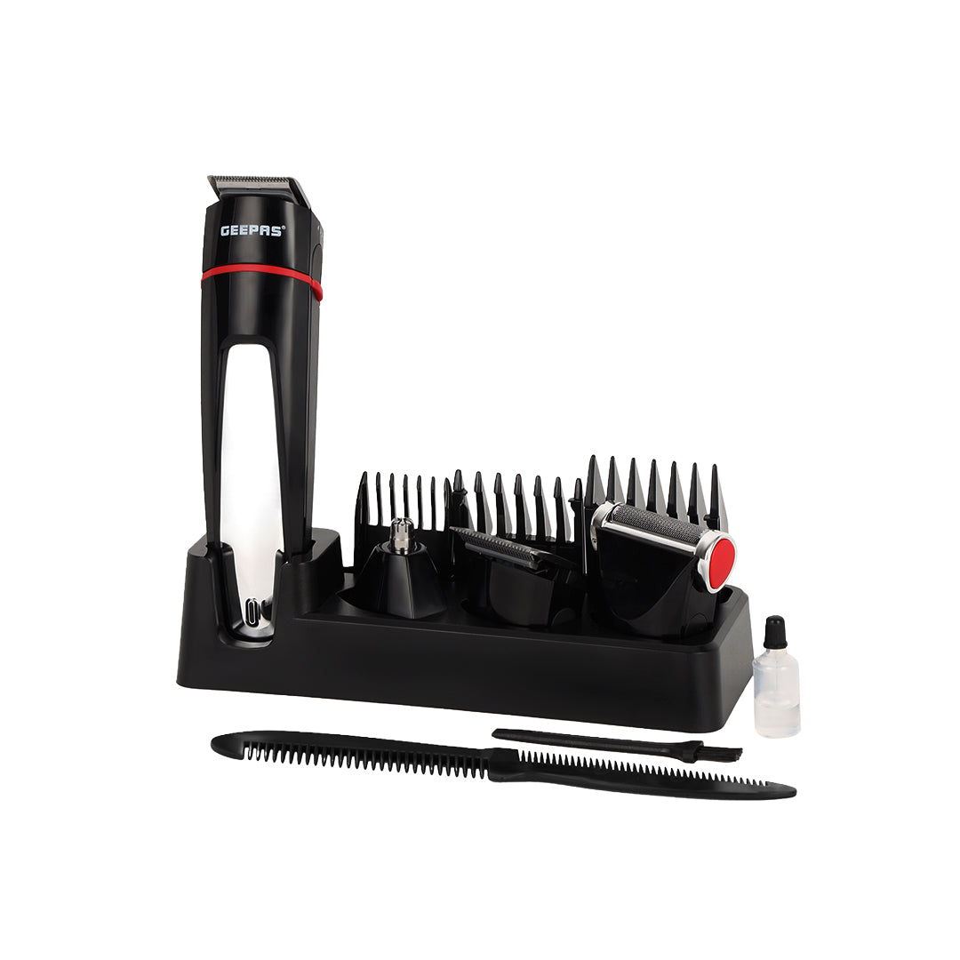Geepas GTR8128 7-in-1 Grooming Kit with Precision Trimmer