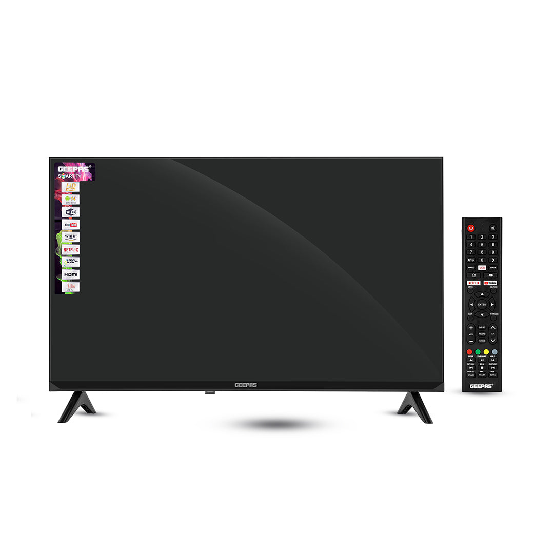 Geepas GLED3202SEHD 32-Inch Smart LED TV | HD Ready Android TV with HDMI & USB | MEMC Technology | HQ Sound System | Full Color Optimizer | Energy Saving Technology