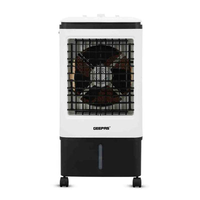 Geepas GAC9576 Air Cooler | 20L Water Tank | 80W Power | 3 Wind Speeds | 2000 m³/h Airflow | 4 Dry Ice Boxes | Automatic Swing | Manual Adjustment | 2 Years Warranty