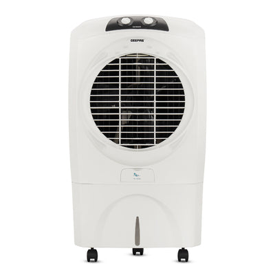 Geepas GAC9602 Air Cooler | 70L Large Water Tank| 150W Power Consumption| Efficient Honeycomb Cooling Pads| Rust Proof Fan| High Airflow Performance| 2 Years Warranty