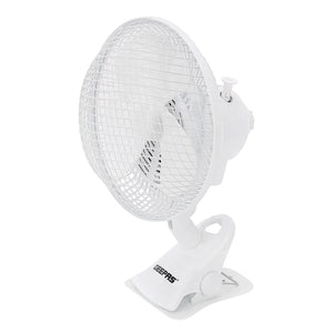 Geepas GF9626 8-Inch 2-in-1 Table & Clip Fan | Super Quiet Copper Motor | 2-Speed Adjustable Control | Wide Oscillation | Compact & Portable Design | 2 Years Warranty