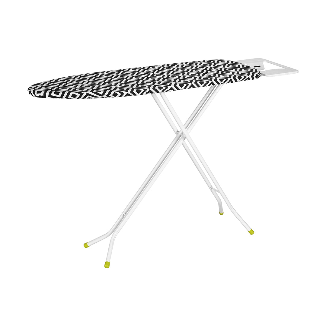 Royalford RF8523 Ironing Board | 100% Cotton Cover | Foldable | Heavy Duty Ironing Board with Foam Padding | Strong Steel Frame for Comfortable Home Laundry Use