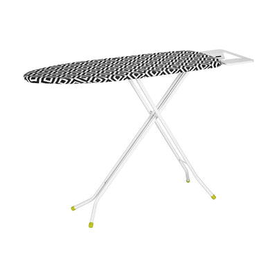 Royalford RF8523 Ironing Board | 100% Cotton Cover | Foldable | Heavy Duty Ironing Board with Foam Padding | Strong Steel Frame for Comfortable Home Laundry Use