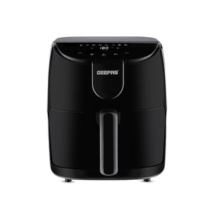 Geepas GAF37551 4L Digital Air Fryer 1500W | Rapid Air Vortex Technology | Oil Free Fryer with Touch Control | Auto Shut Off | Overheat Protection & Non Stick Basket