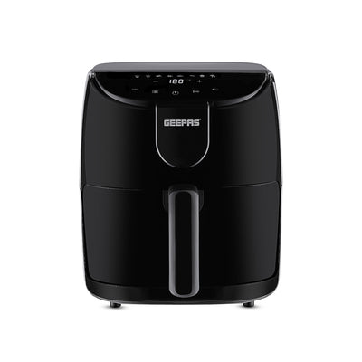 Geepas GAF37551 4L Digital Air Fryer 1500W | Rapid Air Vortex Technology | Oil Free Fryer with Touch Control | Auto Shut Off | Overheat Protection & Non Stick Basket