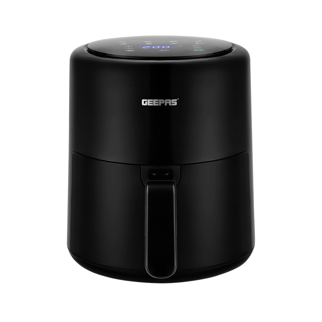 Geepas Digital Air Fryer- GAF37512T/4.0 L Pot, with Vortex Air Frying Technology/Multiple Function, 1-60 Min Timer, Temperature 80-200 Degree Celsius/Touch Screen Control