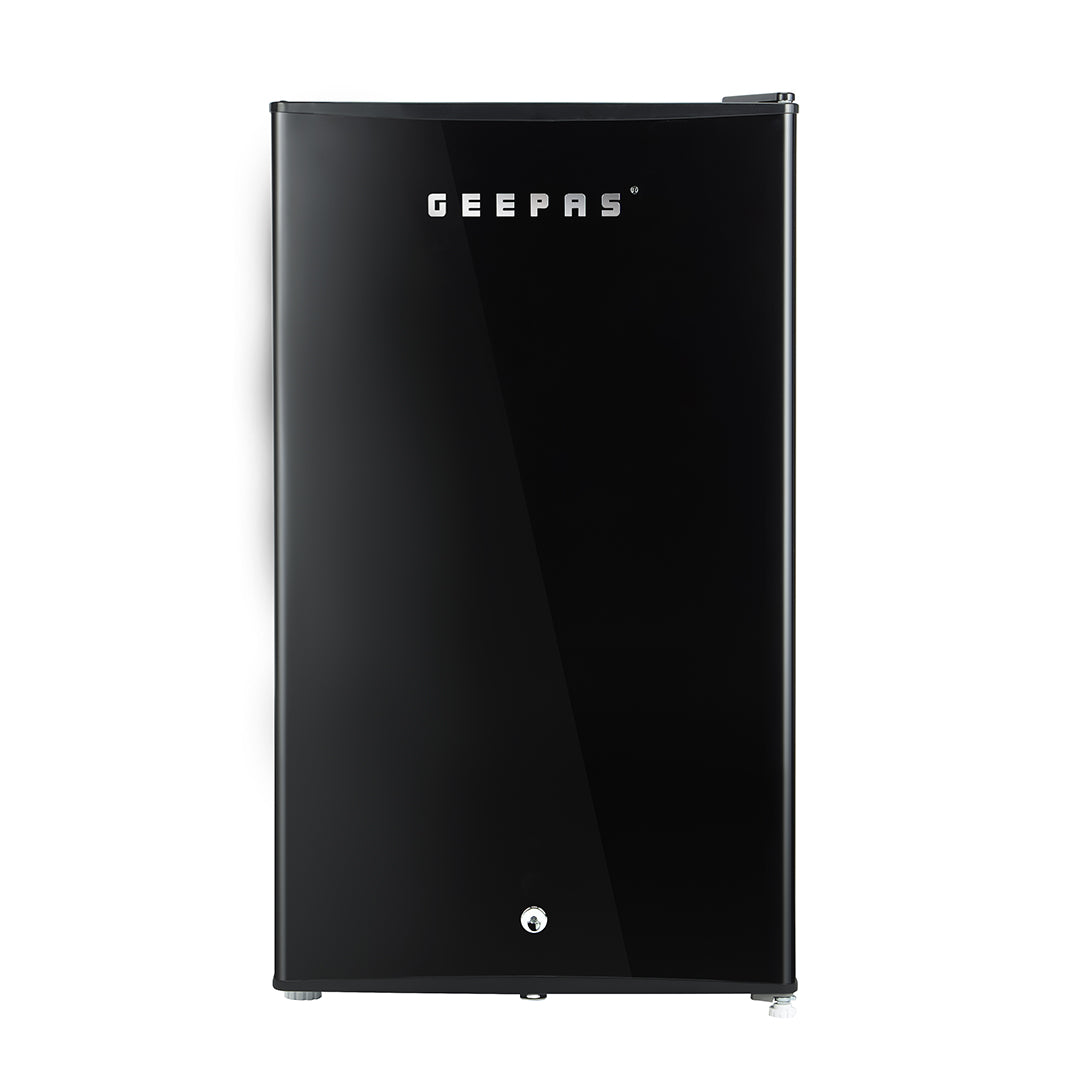 Geepas GRF1212BXE 120L Single Door Mini Defrost Refrigerator| 92L Net Capacity |Quick Cooling Technology | Low Noise Operation | Low Voltage Protection |1-Year r Warranty