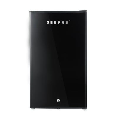 Geepas GRF1212BXE 120L Single Door Mini Defrost Refrigerator| 92L Net Capacity |Quick Cooling Technology | Low Noise Operation | Low Voltage Protection |1-Year r Warranty