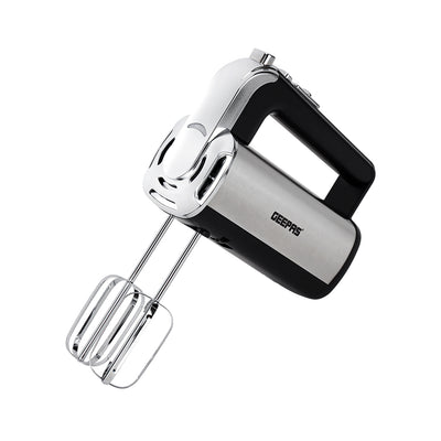 Geepas Hand Mixer GHM2001 | 400W Powerful Electric Hand Mixer| 5 Speed Control| Turbo Function| Stainless Steel Beaters| Lightweight Design| Easy to Use| 2 Years Warranty