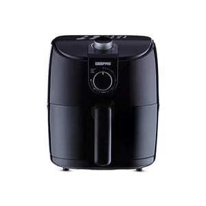 Geepas GAF37550 4 Litre Air Fryer | 1500W Vortex Rapid Air Technology for Faster Cooking| Less Oil Frying | Adjustable Temperature Control |  Family Size Air Fryer