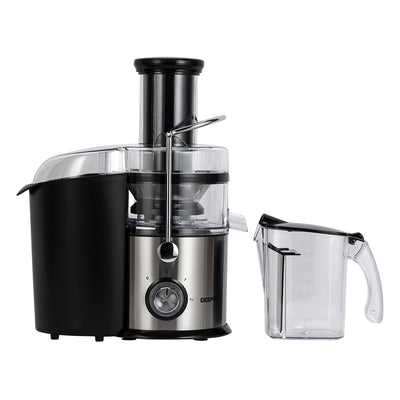 Geepas Juice Extractor GJE5437 | 800W | Wide Feed Tube for Whole Fruits & Vegetables| 2.2L Pulp Container| Stainless Steel Body| Multi-Safety Protection| 2 Years Warranty