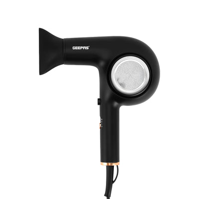 Geepas GH8645 1800W Hair Dryer | DC Motor| 3 Speed Settings| Cool Shot Function| Detachable Concentrator Nozzle| Professional Hair Drying & Styling | 2 Years Warranty