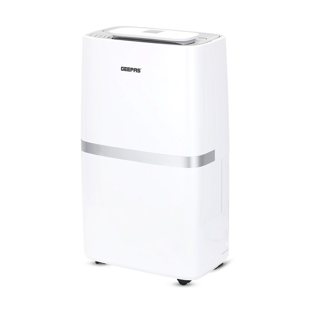 Geepas GDH21218UK 20L Dehumidifier with Touch Control Panel | Child Lock Safety | Humidity Indicator Light | Portable Moisture Control Unit for Home, Office & Basement