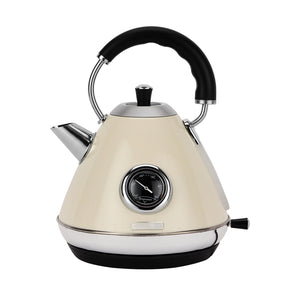 Geepas GK38073UK-CR Stainless Steel Cordless Kettle, 3000W Fast Boil Electric Jug, 1.7L Capacity, Strix Controller, Auto Shut-Off, Boil Dry Protection, 360° Base