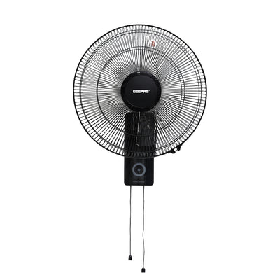 Geepas GF9483 16 Inch Wall Fan | Powerful Copper Motor with 3 Speed Control | 5 Durable AS Blades | Wide Angle Oscillation | Overheat Protection |  2 Years Warranty