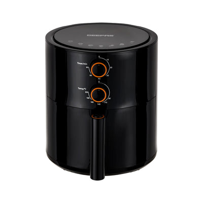 Geepas Air Fryer- GAF37513/ 4.0 L Pot, Non-Stick Coating, with Vortex Frying Technology/ Multiple Function, 1-60 Min Timer, Temperature 80-200 Degree Celsius, Black
