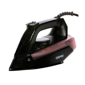Geepas GSI24014UK 2400W Ceramic Steam Iron | Ceramic Soleplate |  Steam Burst & Self-Clean Function | Adjustable Temperature Control | Safe & Reliable Operation