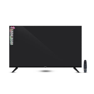 Geepas GLED7580SWUHD 75” 4K Ultra HD LED Smart TV |  WebOS Hub | Apple AirPlay | Frameless Design | MEMC Technology | 3 HDMI, 2 USB, Magic Air Mouse & Smart Apps
