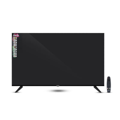 Geepas GLED7580SWUHD 75” 4K Ultra HD LED Smart TV |  WebOS Hub | Apple AirPlay | Frameless Design | MEMC Technology | 3 HDMI, 2 USB, Magic Air Mouse & Smart Apps