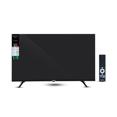 Geepas GLED6565GTQLD 65” 4K Ultra HD QLED Smart TV with Google TV | Dolby Audio & HDR | Built-in Chromecast | 3 HDMI, 2 USB, DVB-T2/S2, Voice Remote & Wall Mount