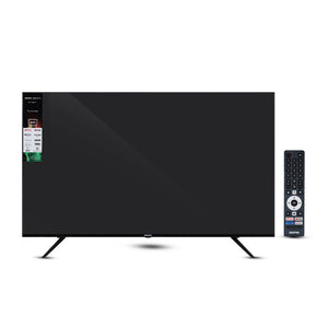 Geepas GLED7535GTQLD 75” 4K Ultra HD QLED Smart TV |  Google TV |  Dolby Audio & HDR |  Built-in Chromecast |  Voice Remote |  3 HDMI, 2 USB,  WiFi  &  Bluetooth
