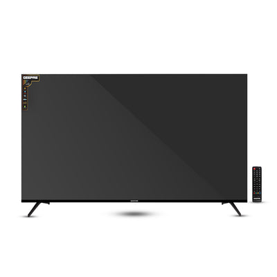 Geepas GLED9017CQLED 90”  Ultra HD QLED Smart TV |Android 14 | Frameless Design | Full Color Optimizer | 3 HDMI, 2 USB,  300cd/m² Brightness | Energy Saving Technology