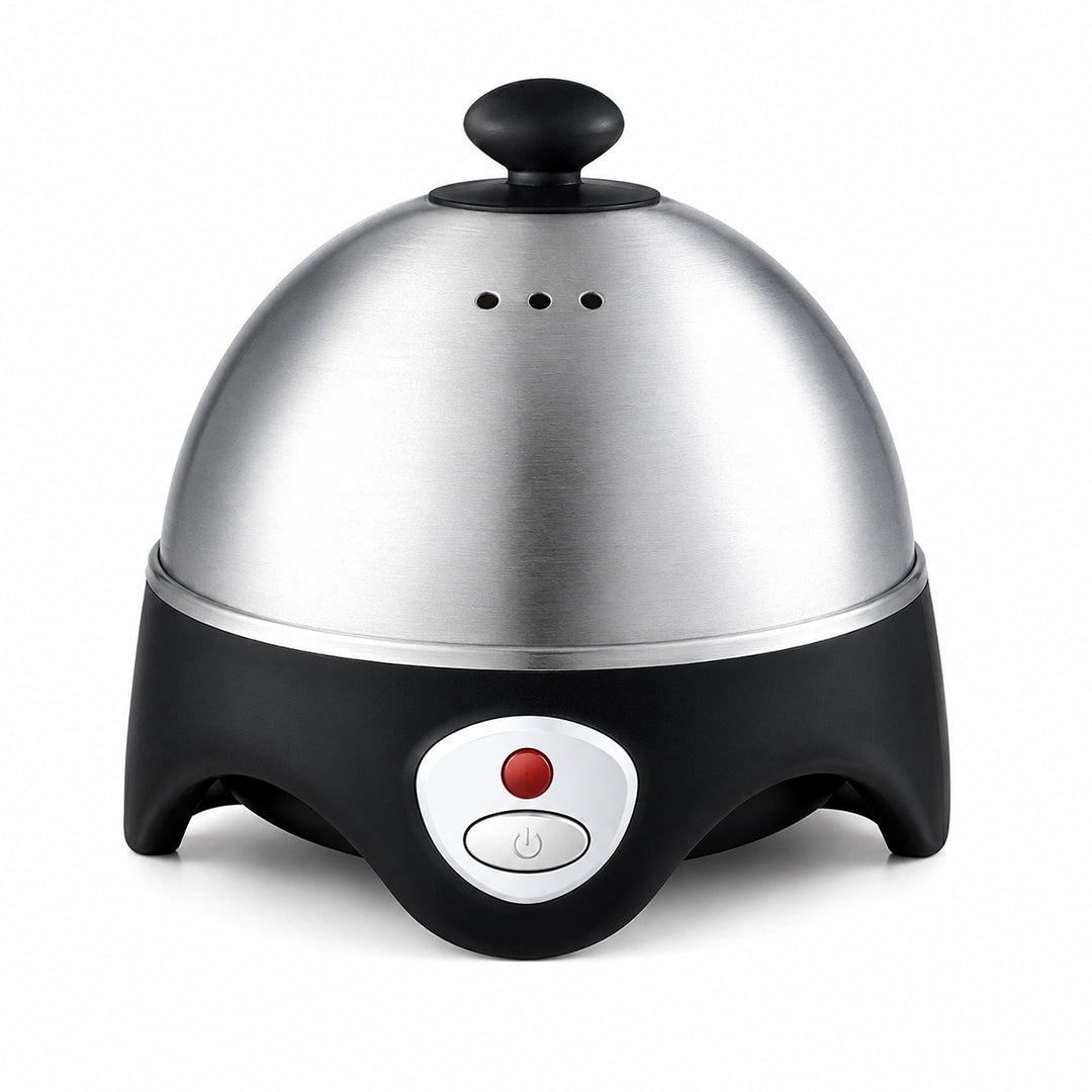 Geepas GEB63032UK Electric Egg Boiler | 7 Egg Capacity | 360W Egg Cooker | End-of-cycle alert signals  | Automatic overheat protection | Durable stainless-steel lid
