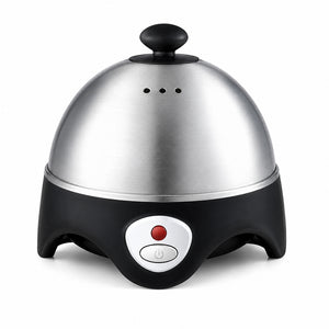 Geepas GEB63032UK Electric Egg Boiler | 7 Egg Capacity | 360W Egg Cooker | End-of-cycle alert signals  | Automatic overheat protection | Durable stainless-steel lid