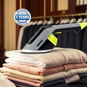 Geepas GGS25019 Handheld Garment Steamer | 1650–1950W | 170ml Water Tank | Ceramic Soleplate | 30g/min Steam | Travel-Friendly & Vertical Ironing | 2 Years Warranty