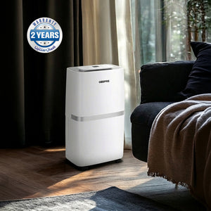 Geepas GDH21218UK 20L Dehumidifier with Touch Control Panel | Child Lock Safety | Humidity Indicator Light | Portable Moisture Control Unit for Home, Office & Basement