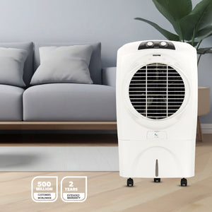 Geepas GAC9602 Air Cooler | 70L Large Water Tank| 150W Power Consumption| Efficient Honeycomb Cooling Pads| Rust Proof Fan| High Airflow Performance| 2 Years Warranty