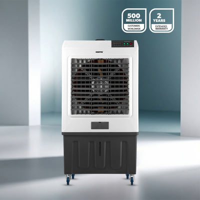 Geepas GAC16019 Air Cooler | 100L Large Water Tank| Powerful 800m³/h Airflow| 3 Adjustable Wind Speeds| 450W  Motor| Energy Efficient Cooling System| 2 Years Warranty