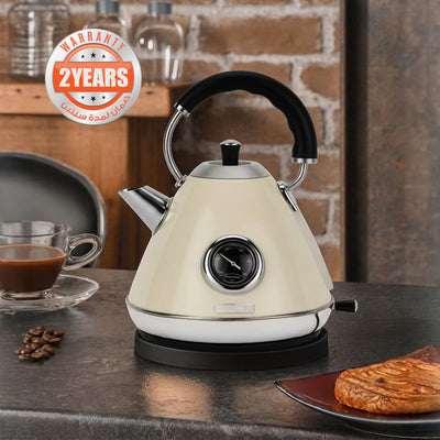 Geepas GK38073UK-CR Stainless Steel Cordless Kettle, 3000W Fast Boil Electric Jug, 1.7L Capacity, Strix Controller, Auto Shut-Off, Boil Dry Protection, 360° Base