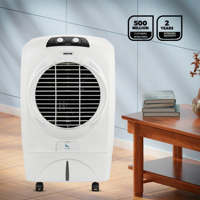 Geepas GAC9603 Air Cooler | 45L Large Capacity with Powerful Airflow | Efficient Honeycomb Cooling Pads| Adjustable Speed |  Water Level Indicator| 2 Years Warranty