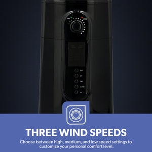 Geepas GF21161 16-Inch Mist Fan with LCD Display | 3 Wind Speeds| 3 Cooling Modes| 7.5-Hour Timer| 2L Water Tank| Remote Control| 100% Copper Motor| 2 Years Warranty