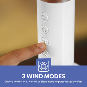 Geepas GF21205 14” Stand Fan with Remote Control | Scandi Series, 60W Motor| 3-Speed| 8H Timer| 5-Blade Air Circulation| Wide Oscillation| Korean Style| 2 Years Warranty