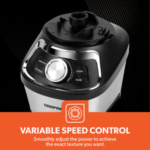 Geepas GSB44116UK Professional Blender with 1200W Peak Power Motor | 1.8L BPA-Free Tritan Jar | Variable Speed Control | Pulse Function & Ice Crush Technology | Durable