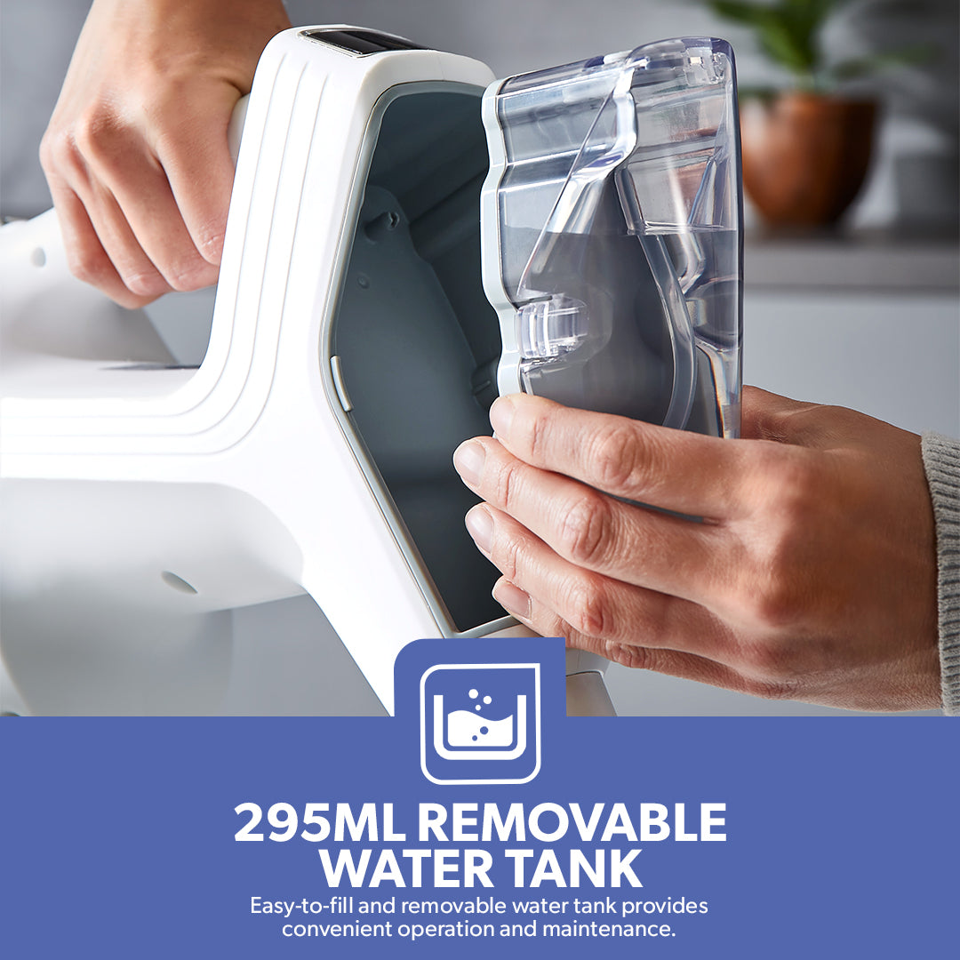 Geepas GSC19044UK Multifunction Handheld and Floor Steam Cleaner with 295ml Water Tank | Digital Touch Control Panel | High Power Steam Output and Docking Station