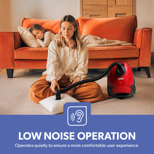 Geepas GVC2594 Vacuum Cleaner |Powerful 2200W Motor |1.5L Dust Bag Capacity | Low Noise Design| Dust Full Indicator |Compact Home Cleaning Vacuum Cleaner| 2 Year Warranty