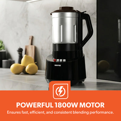Geepas GSB44043 1800W Professional Blender | 4.5L Capacity | Stainless Steel Jar | 2 Speed Control with Pulse Function | Safety Lock  | Perfect for Home & Commercial Use