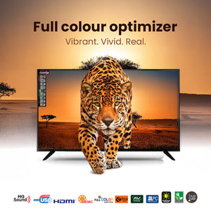 Geepas GLED7580SWUHD 75” 4K Ultra HD LED Smart TV |  WebOS Hub | Apple AirPlay | Frameless Design | MEMC Technology | 3 HDMI, 2 USB, Magic Air Mouse & Smart Apps